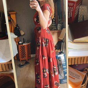 Free People All I Got floral maxi dress, size 0 💕